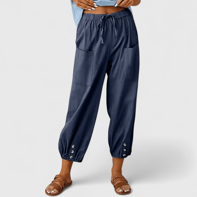 Amandine | Elegantne Pantalone Širokih Nogu