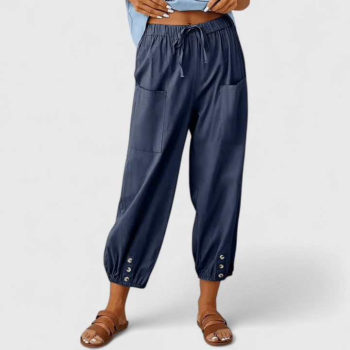Amandine | Elegantne Pantalone Širokih Nogu