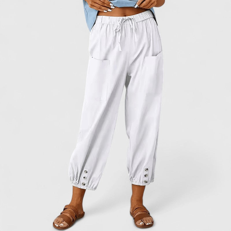 Amandine | Elegantne Pantalone Širokih Nogu