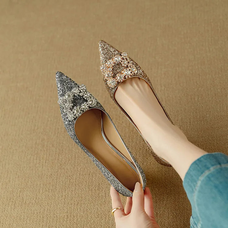 Ernestine | Gloria Glitter Pumps