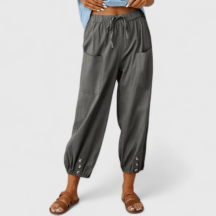 Amandine | Elegantne Pantalone Širokih Nogu