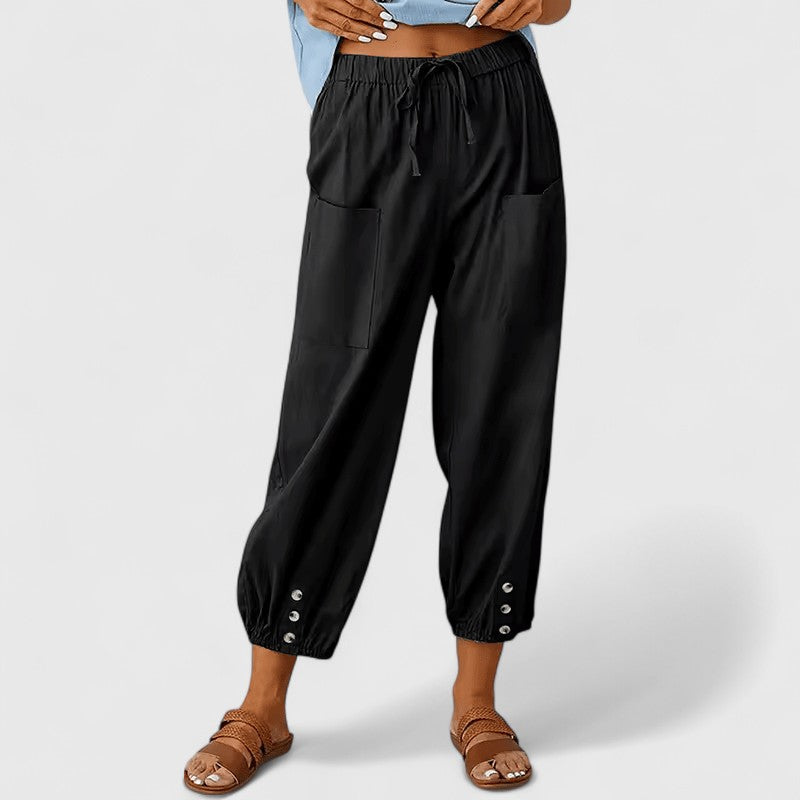 Amandine | Elegantne Pantalone Širokih Nogu