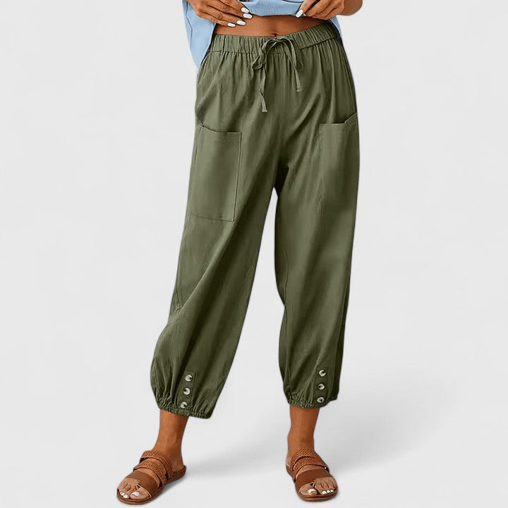 Amandine | Elegantne Pantalone Širokih Nogu