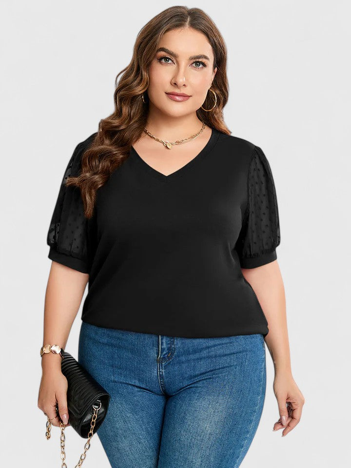 Iolande | Udobna V-Neck Majica