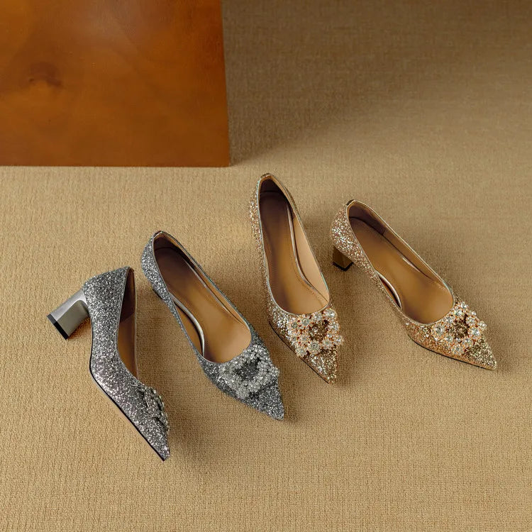 Ernestine | Gloria Glitter Pumps