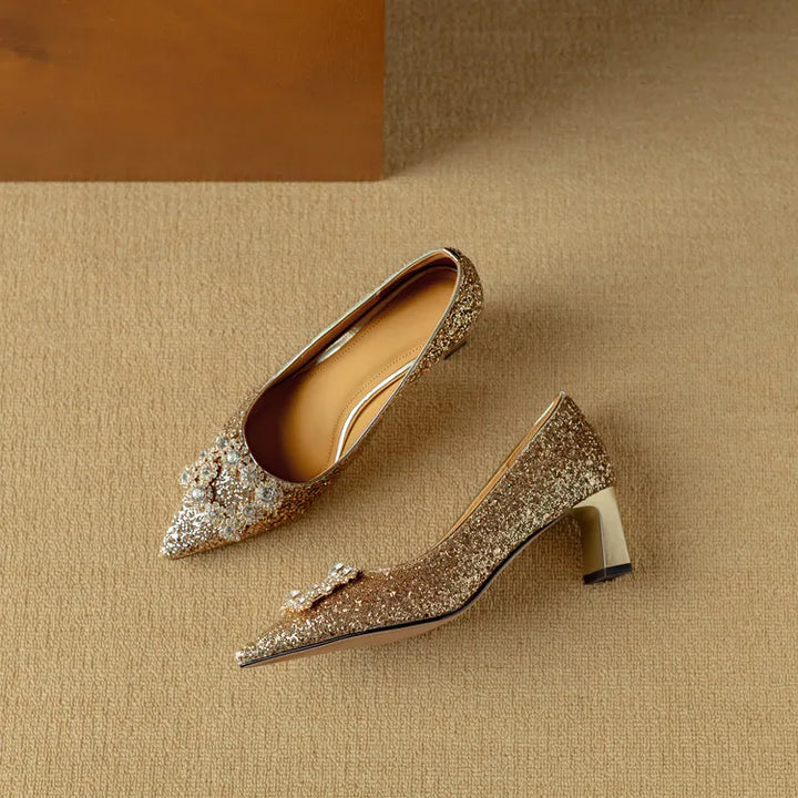 Ernestine | Gloria Glitter Pumps