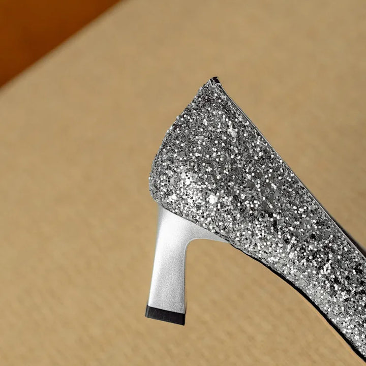Ernestine | Gloria Glitter Pumps