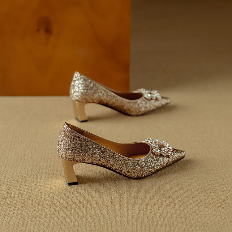 Ernestine | Gloria Glitter Pumps