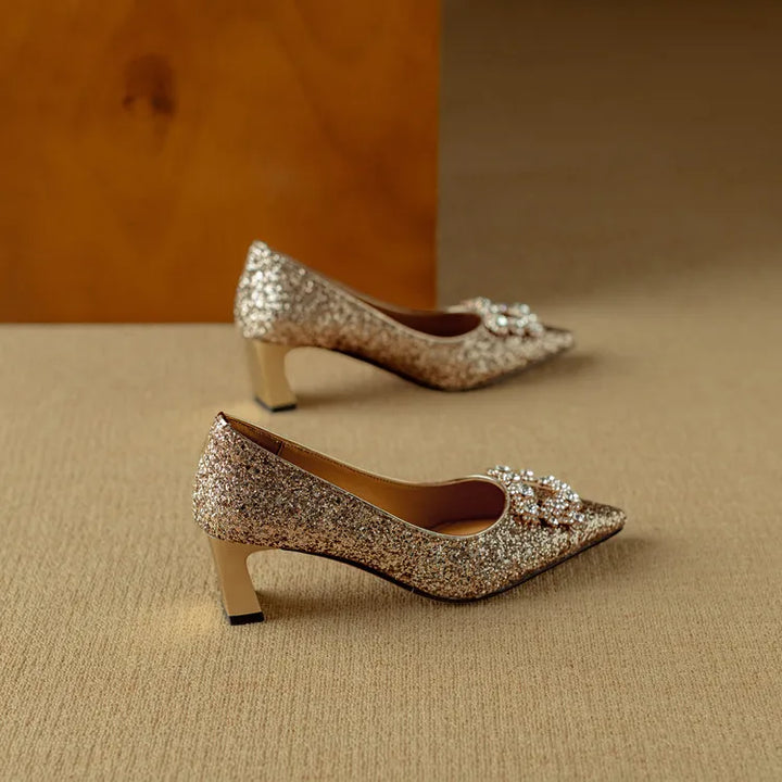 Ernestine | Gloria Glitter Pumps