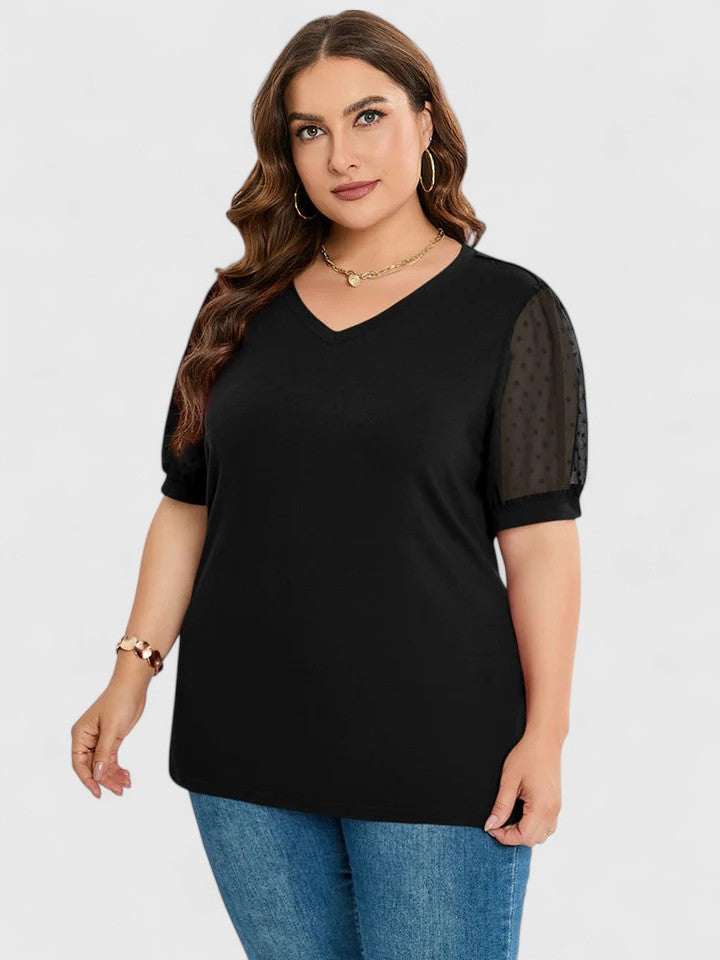 Iolande | Udobna V-Neck Majica