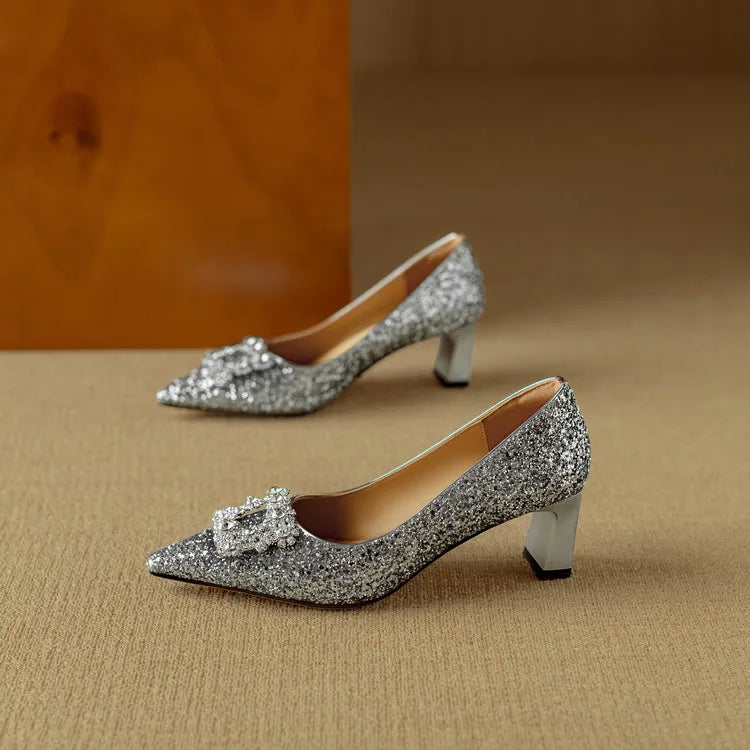 Ernestine | Gloria Glitter Pumps