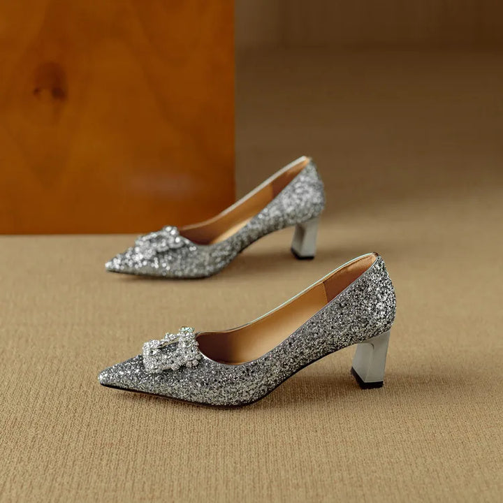 Ernestine | Gloria Glitter Pumps