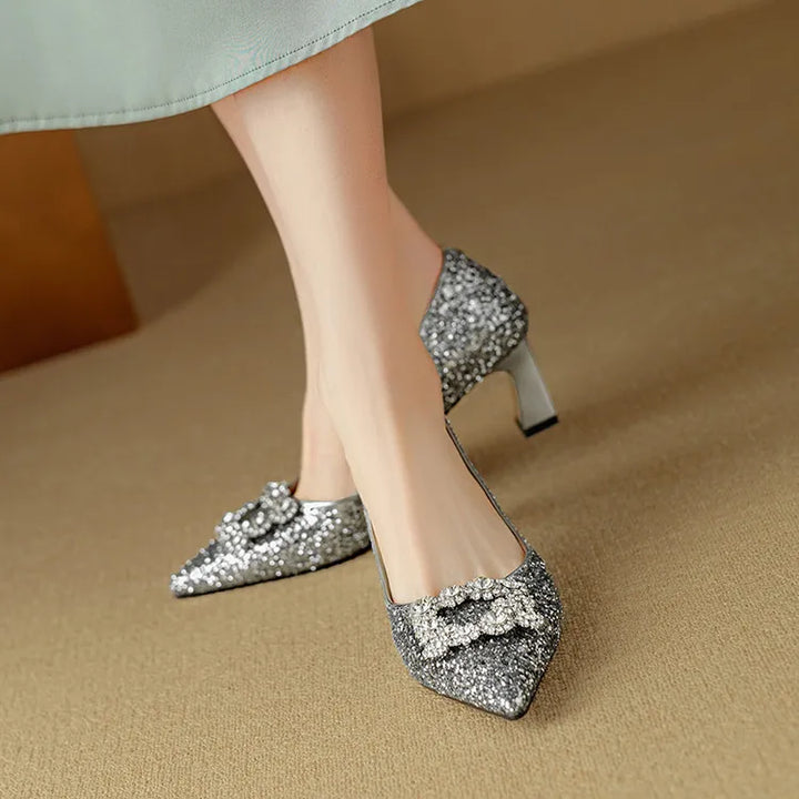 Ernestine | Gloria Glitter Pumps