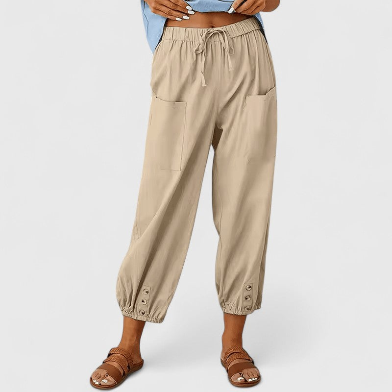 Amandine | Elegantne Pantalone Širokih Nogu