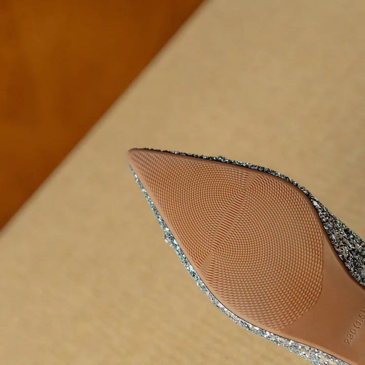 Ernestine | Gloria Glitter Pumps
