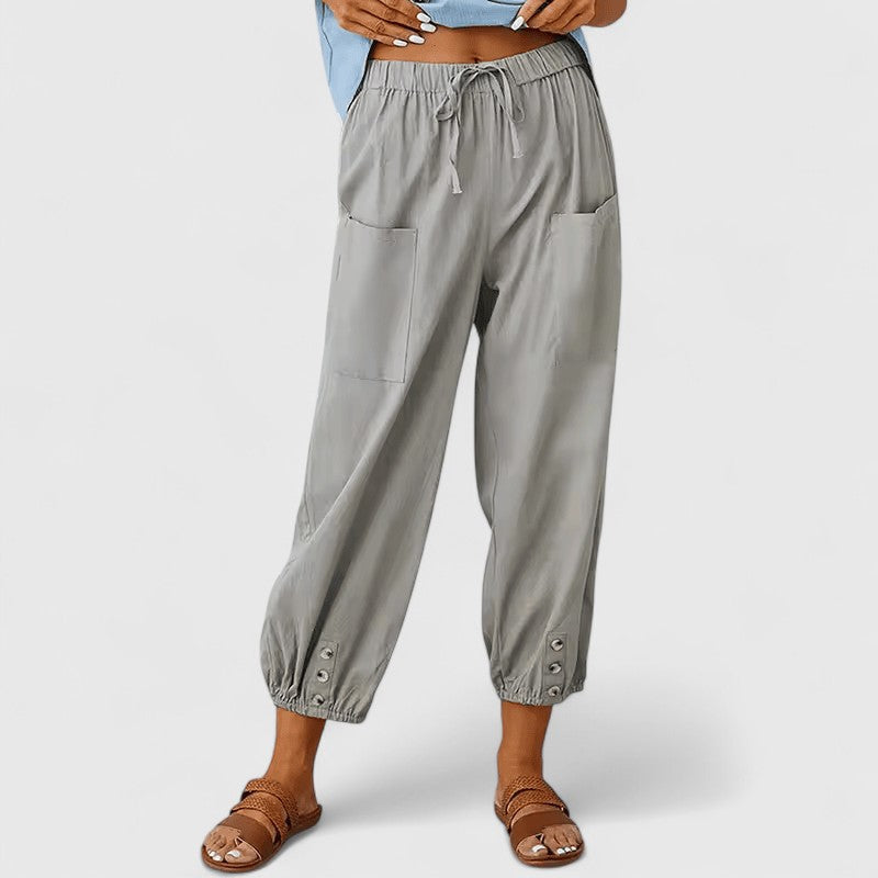 Amandine | Elegantne Pantalone Širokih Nogu