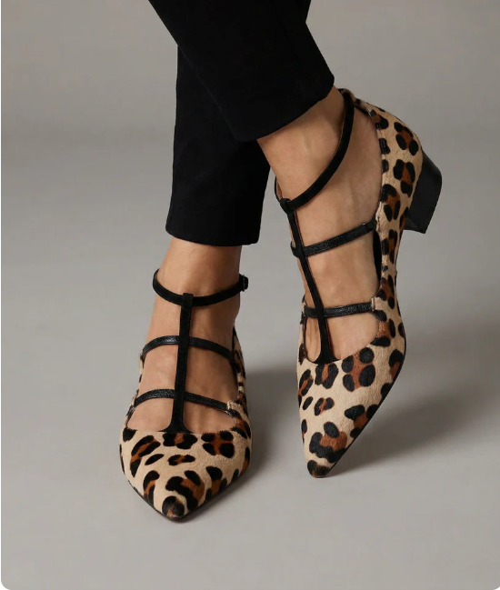 Faustine - Cipele sa potpeticom i leopard uzicom