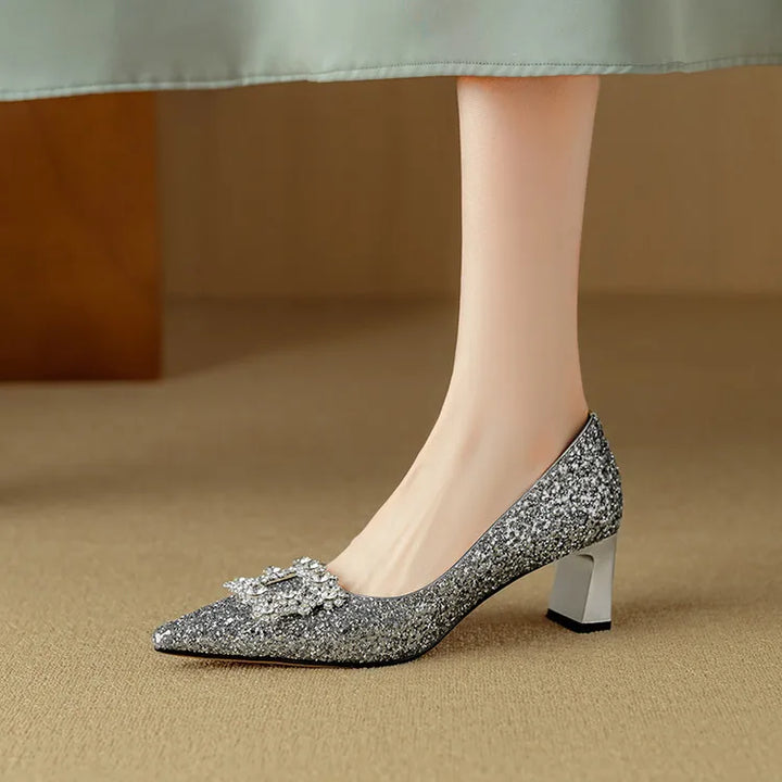 Ernestine | Gloria Glitter Pumps