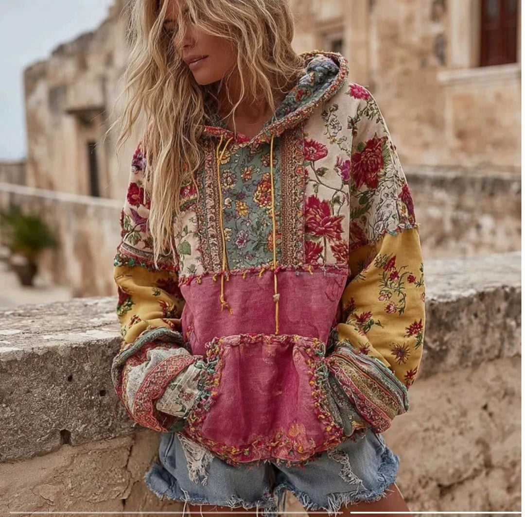 Alcyone | Ženska Boho Pletena Dukserica