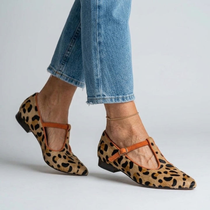 Coraline | Leopard cipele sa špicem i kopčom