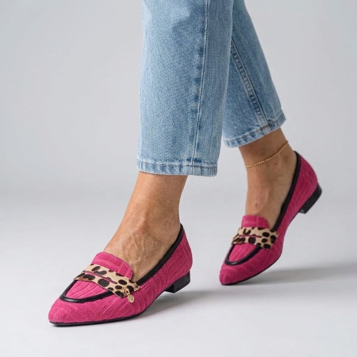 Modestine | Leopard Slip-On Loafers