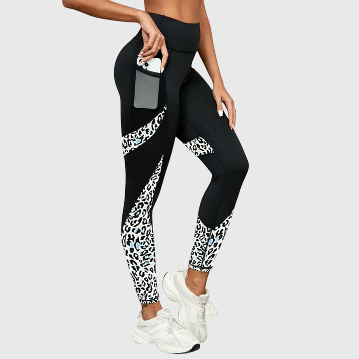 Reverie | Pantalone za vežbanje sa visokim strukom i leopard printom