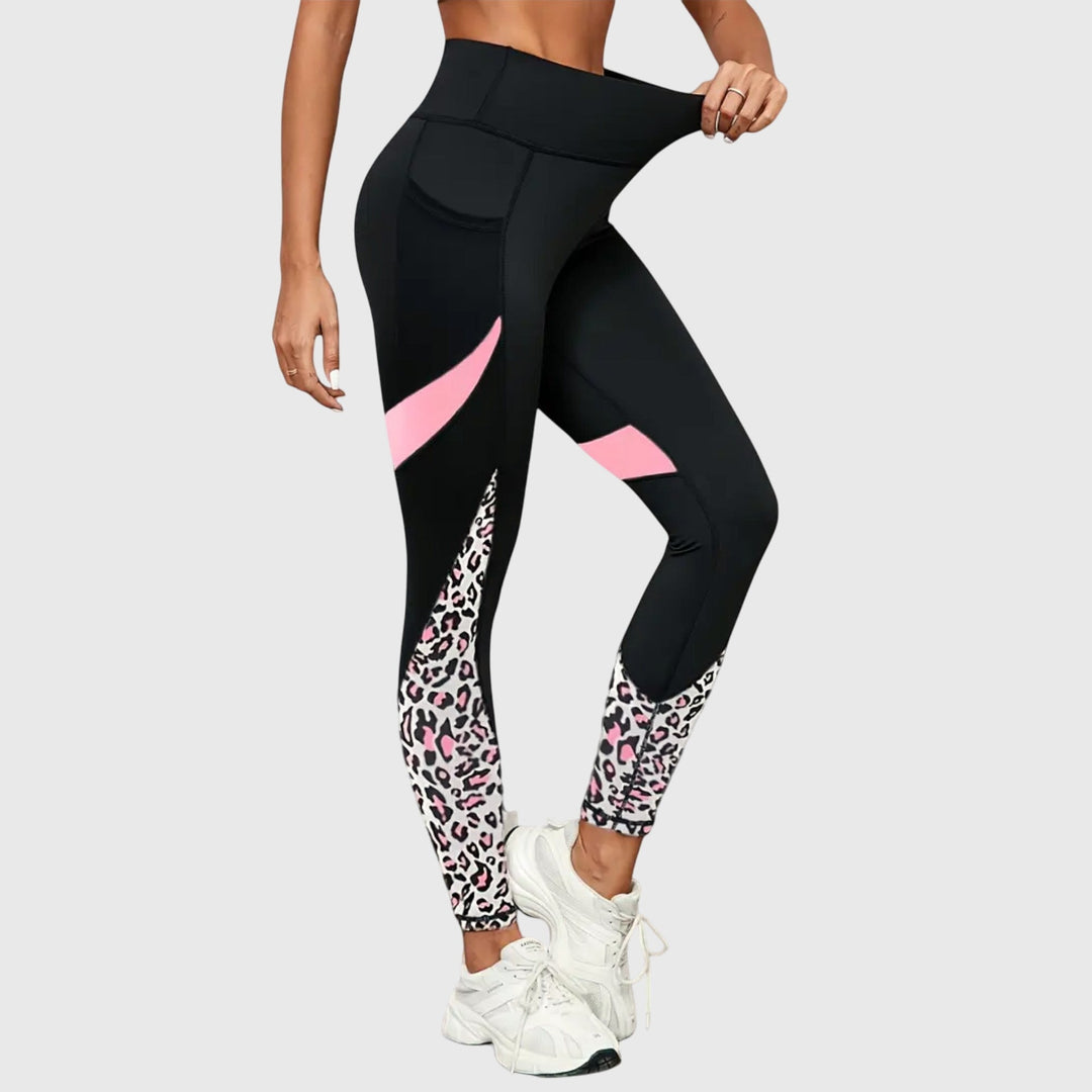 Reverie | Pantalone za vežbanje sa visokim strukom i leopard printom
