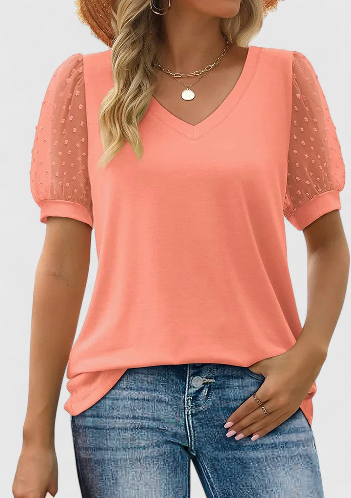Iolande | Udobna V-Neck Majica