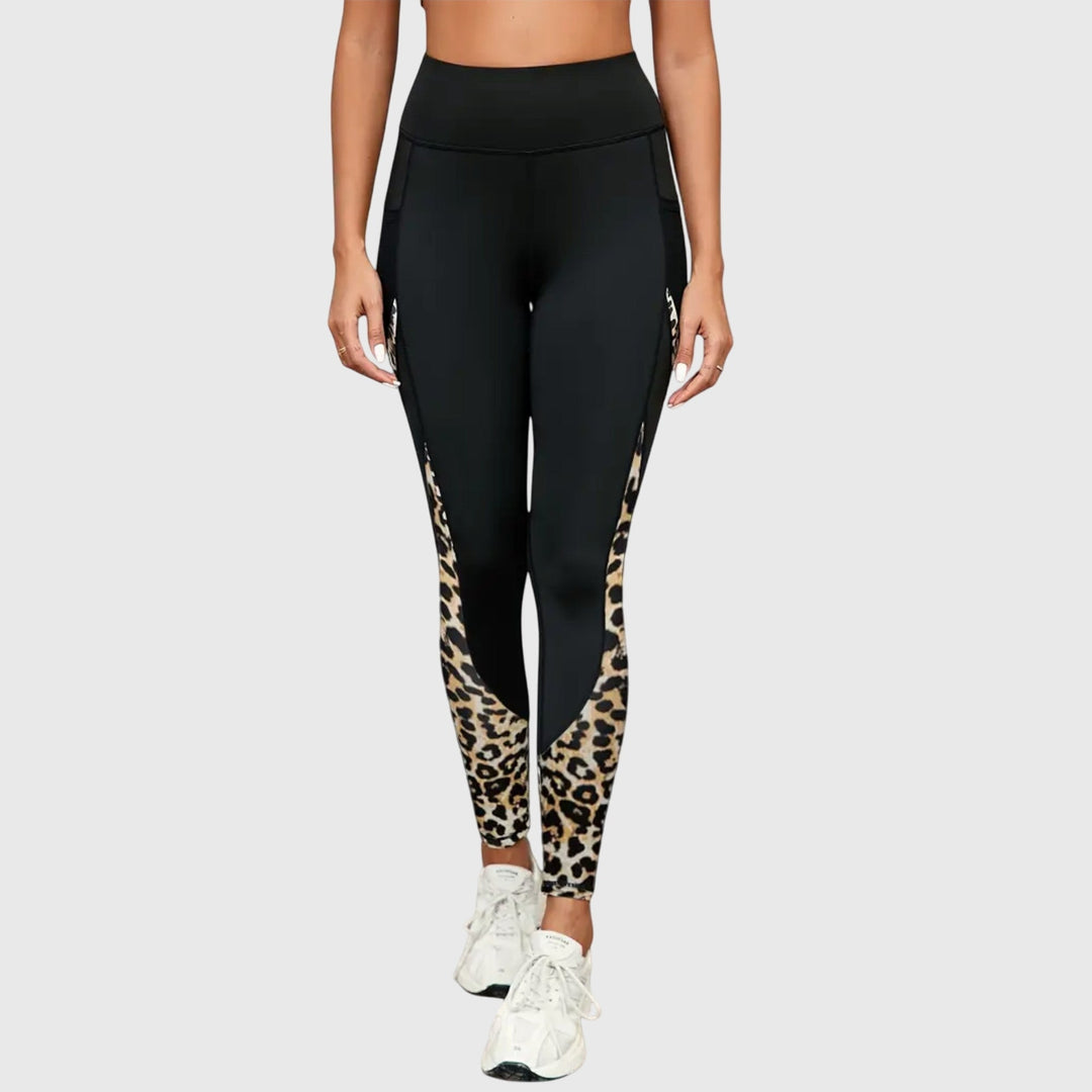 Reverie | Pantalone za vežbanje sa visokim strukom i leopard printom