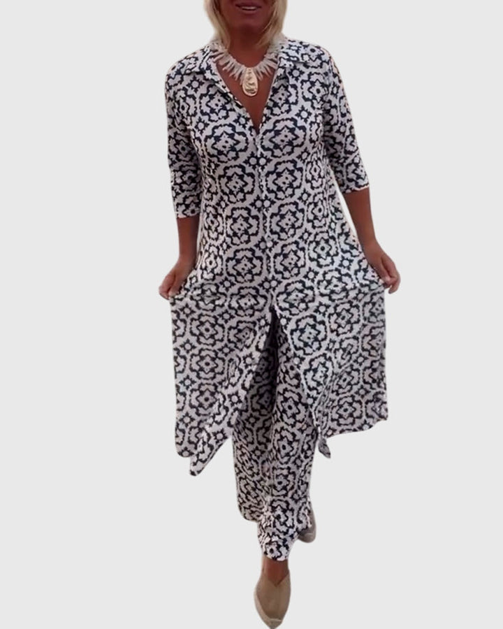 Ines | Elegantna Vintage Dvodelna Komplet