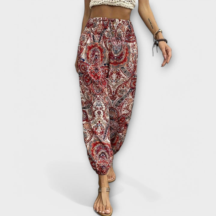 Fidelia | Etničke Grafičke Pantalone