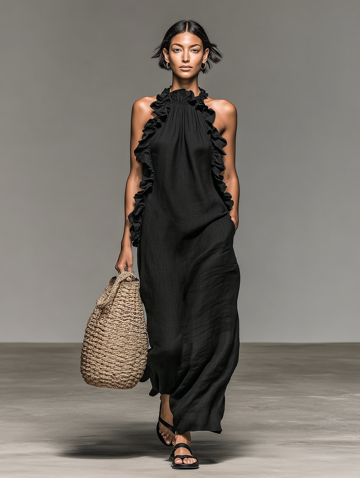 Lua |  Maksikleid sa tečnom siluetom