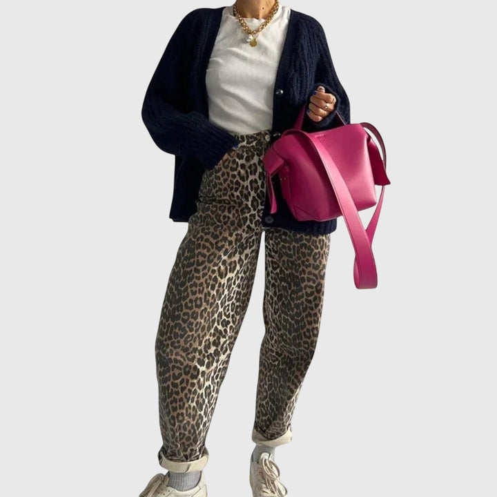 Gabrielle | Vintage Farmerke sa Leopard Printom