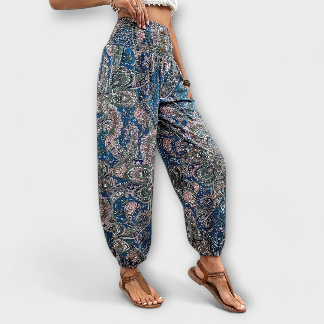 Fidelia | Etničke Grafičke Pantalone