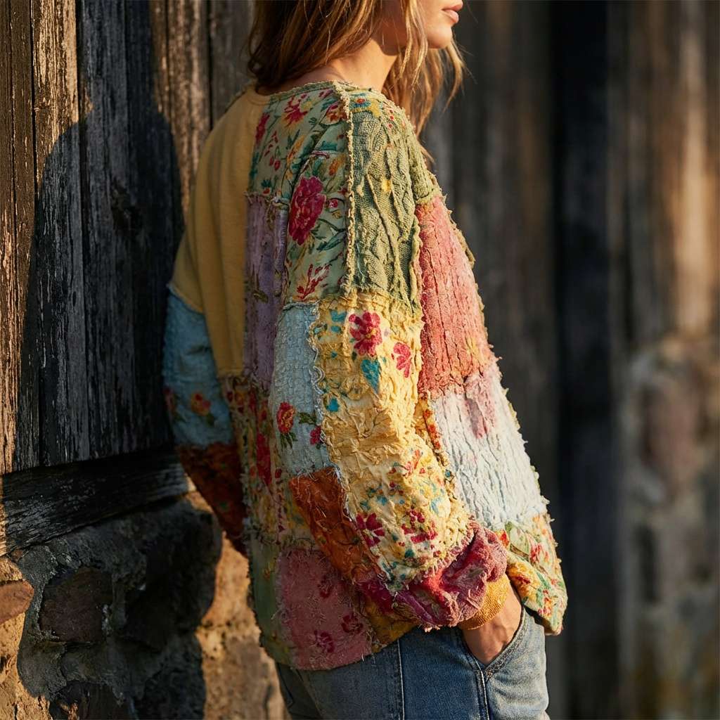 Nicolette | Šarena Patchwork Meadowloom Majica