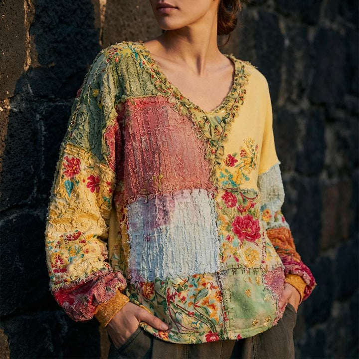 Nicolette | Šarena Patchwork Meadowloom Majica