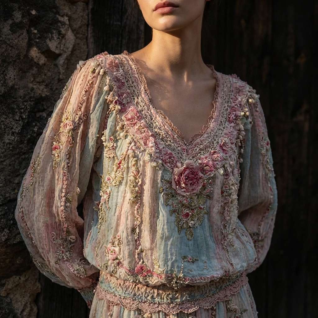 Nicolette | Šarena Patchwork Meadowloom Majica