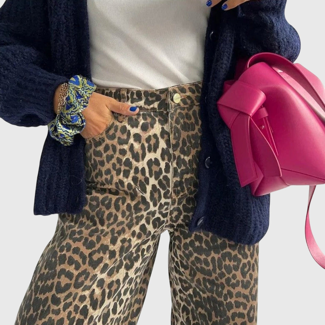 Gabrielle | Vintage Farmerke sa Leopard Printom