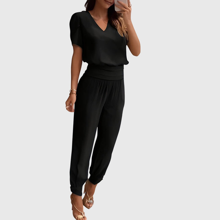 Cecile | Stylish Blouse and Pants Set