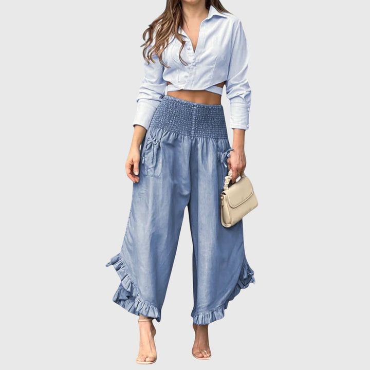 Florentine | Ležerne Pantalone sa Modernim Plisama