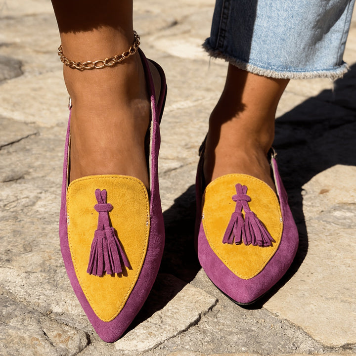 Irene | Slingback Mule sa Čipkastim Detaljima