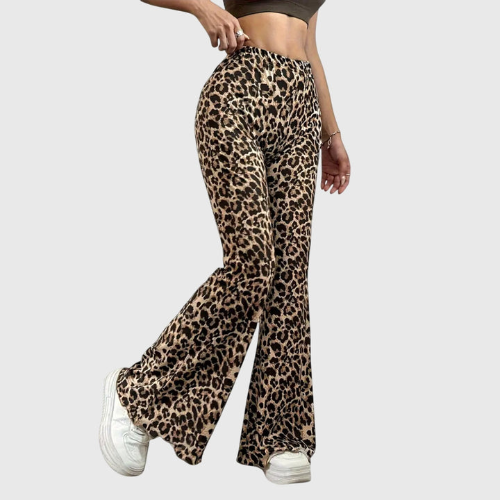 Ladislava | Leopard Bootcut Pantalone
