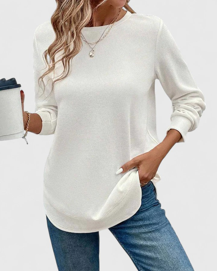 Emeline | Elegant O-Vrat Dugi Rukav.