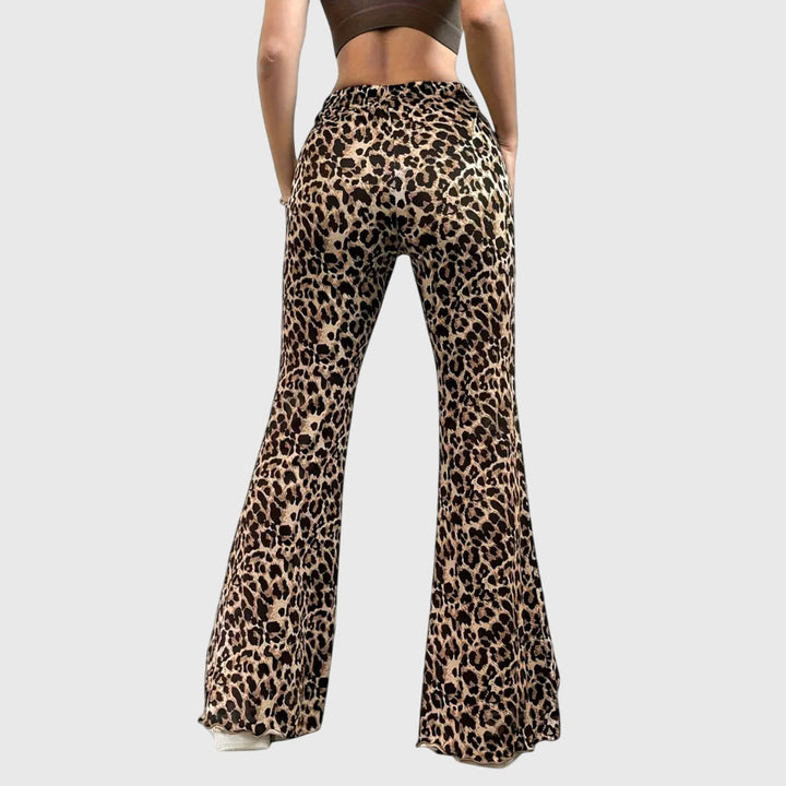 Ladislava | Leopard Bootcut Pantalone