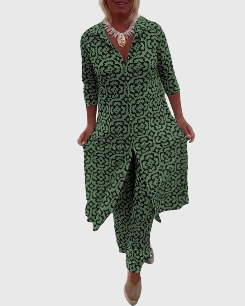 Ines | Elegantna Vintage Dvodelna Komplet