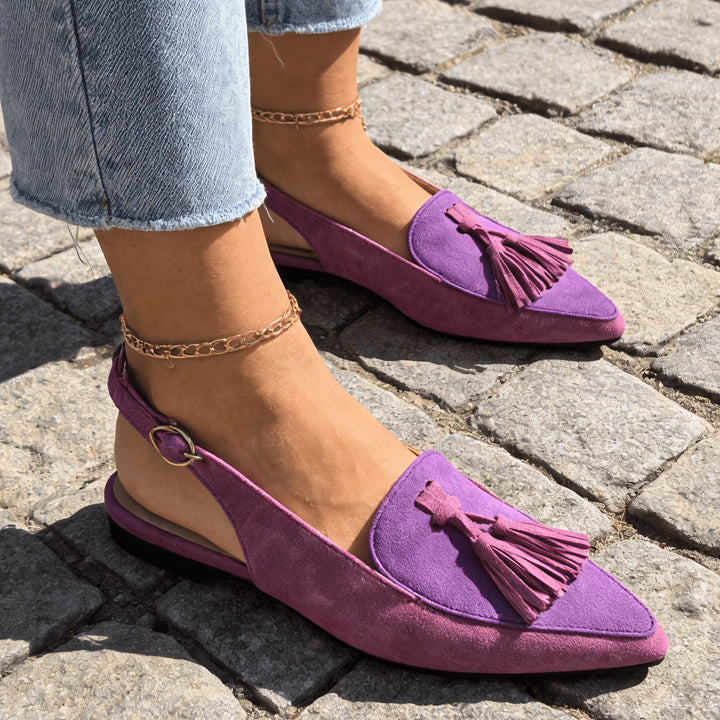 Irene | Slingback Mule sa Čipkastim Detaljima