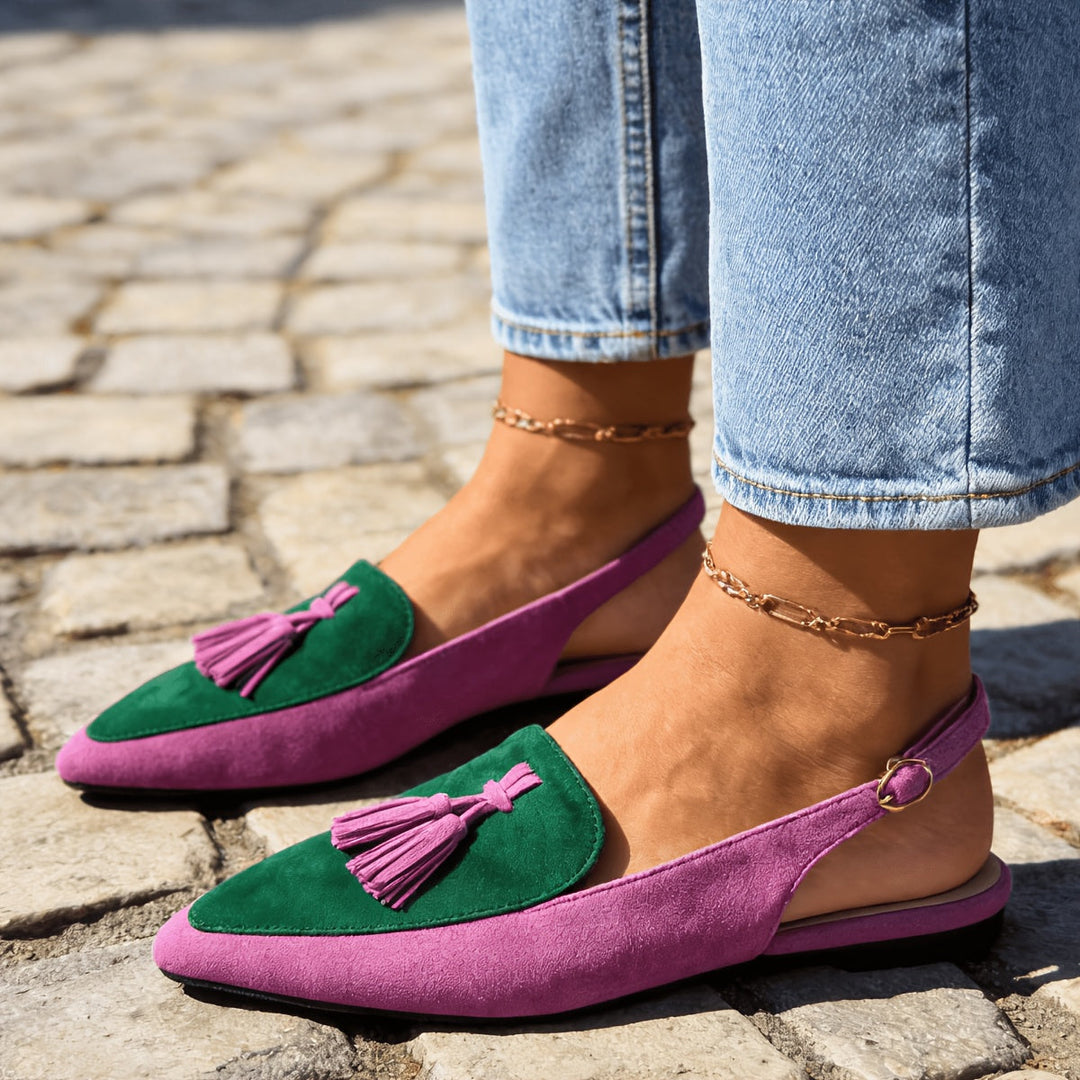Irene | Slingback Mule sa Čipkastim Detaljima