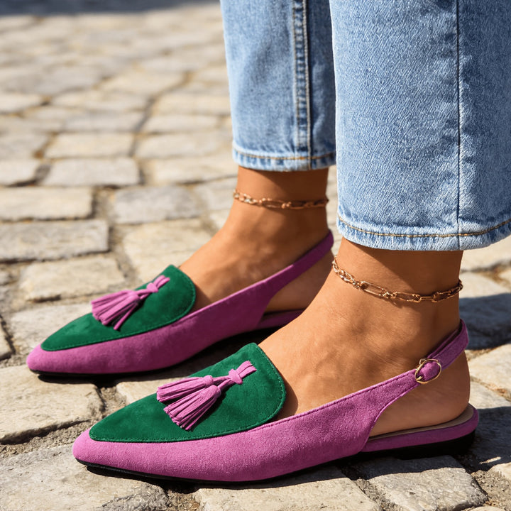 Irene | Slingback Mule sa Čipkastim Detaljima