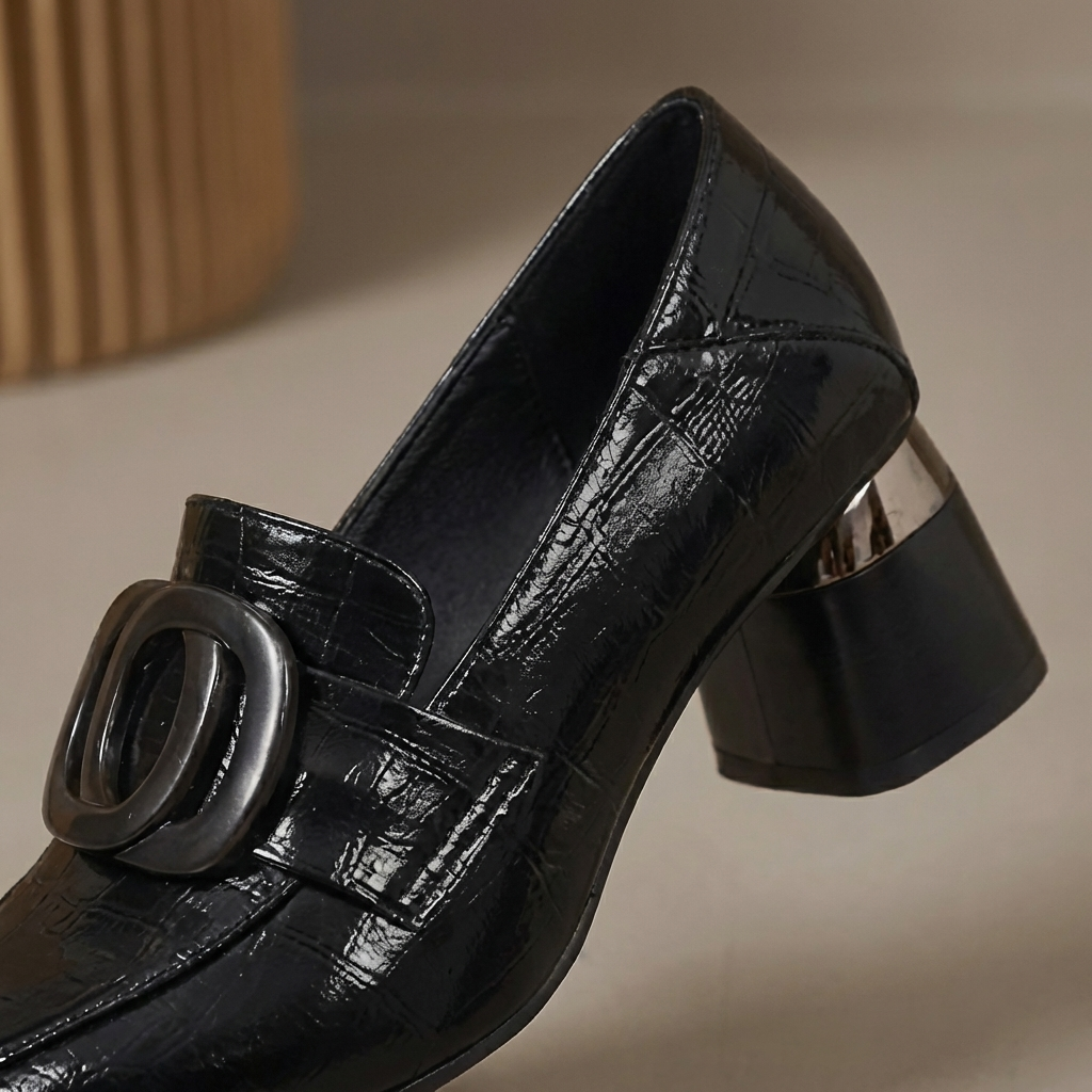 Hermine Kožne Loafer Cipele sa Potpeticom