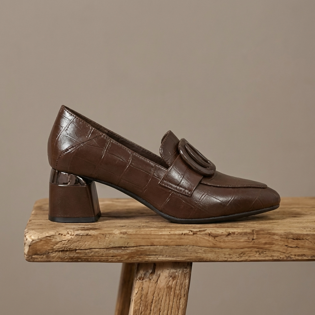 Hermine Kožne Loafer Cipele sa Potpeticom